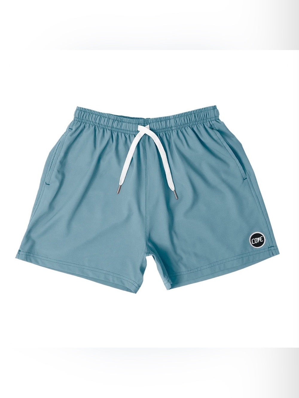 COVE Hybrid Shorts 5" Inseam Stretch Shorts with Zip Pockets in Saltwater NWOT